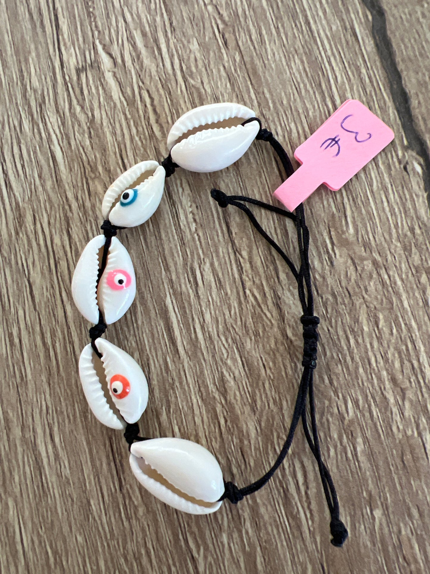 Schelpen armband oogjes