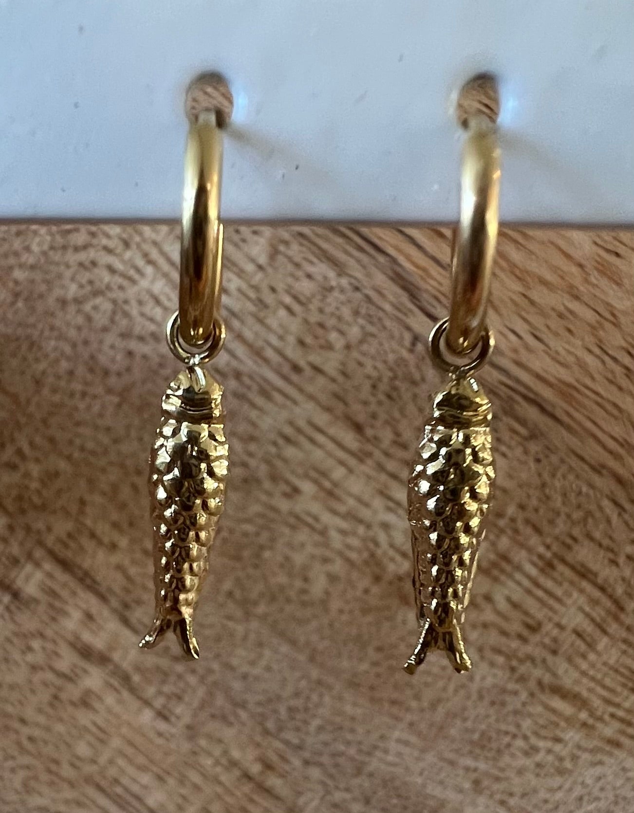Visjes oorbellen goud
