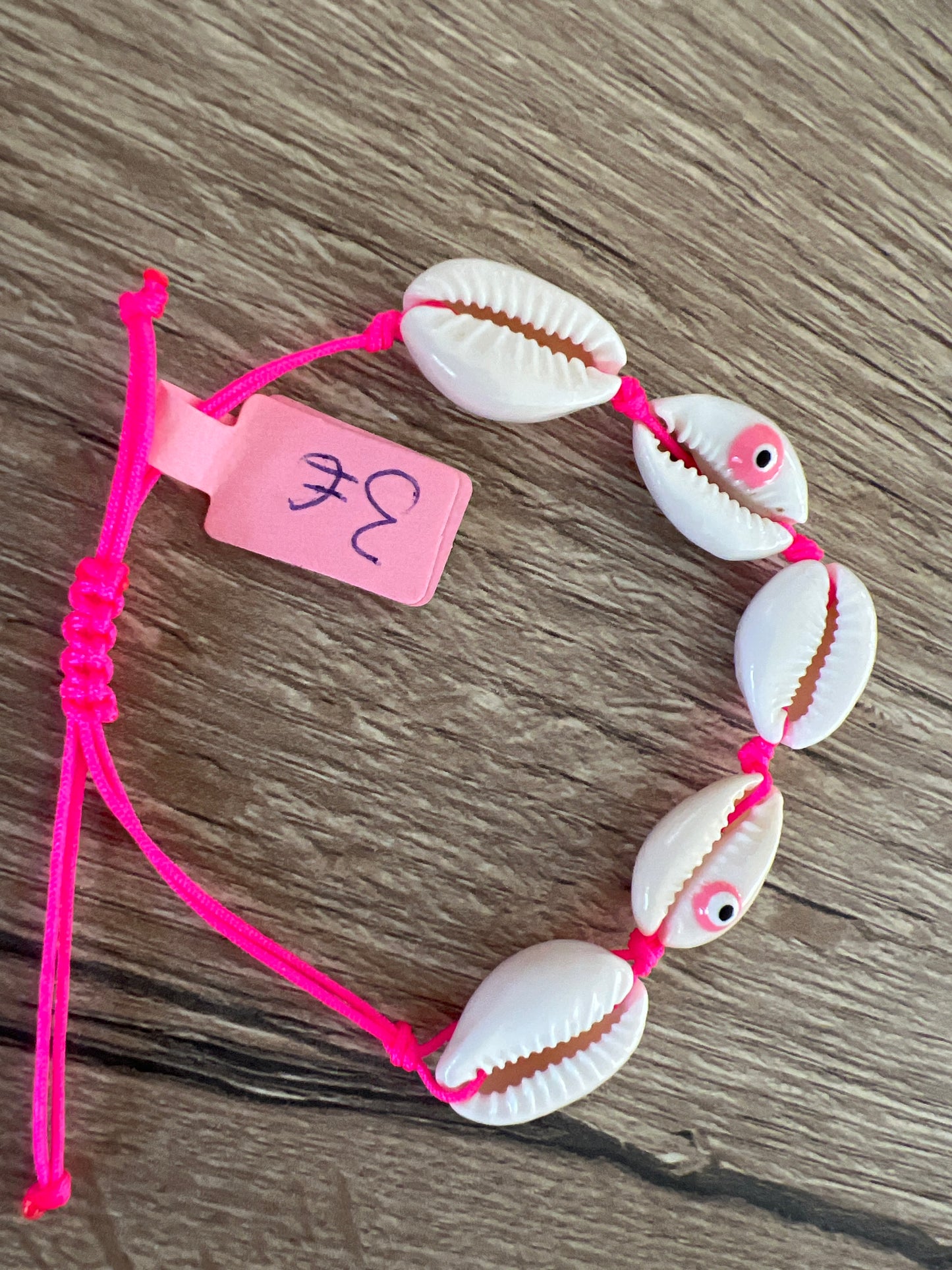 Schelpen armband oogjes