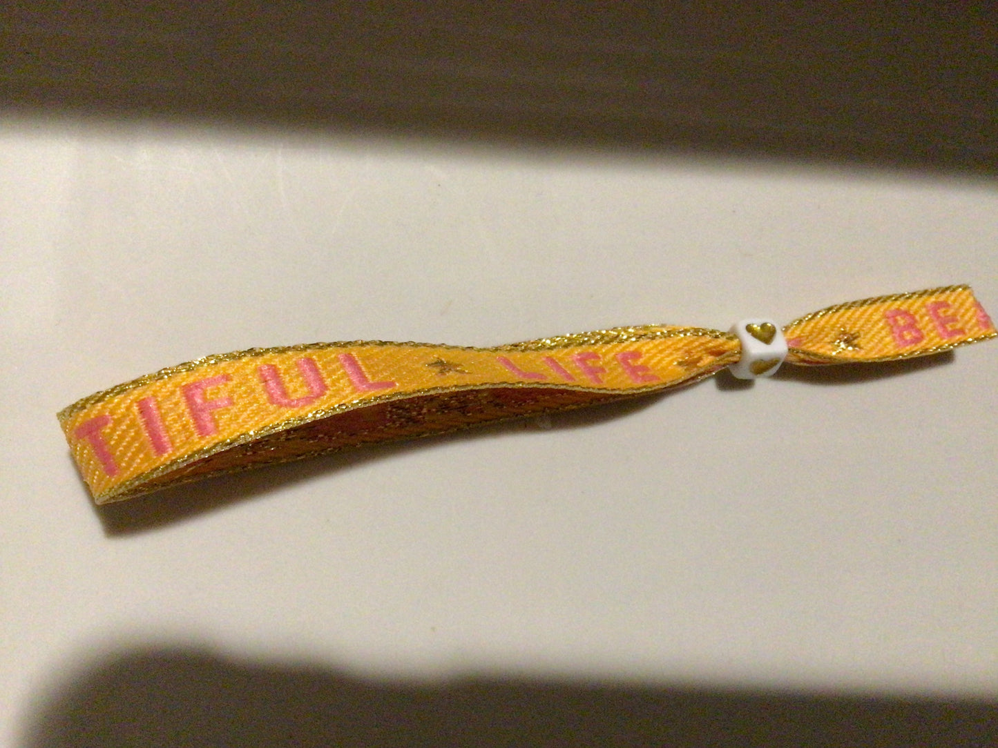 Life is beautiful lintenarmband