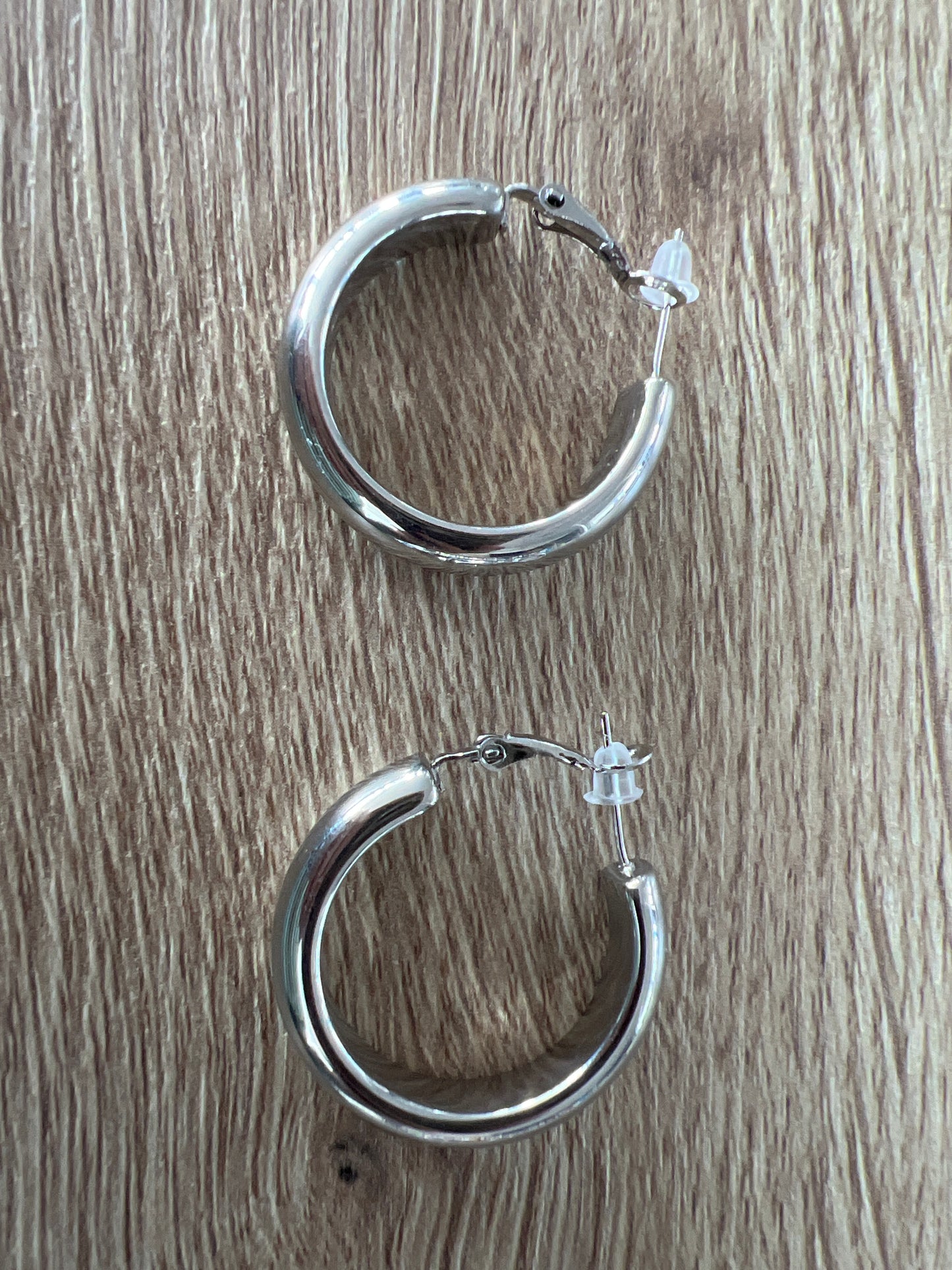 Zilvere hoops small