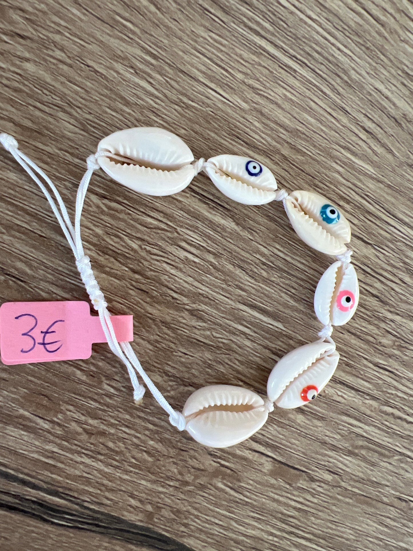 Schelpen armband oogjes